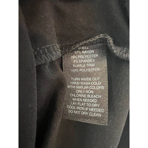 Black Ruffle Neck Sleeveless Blouse White House Black Market XS - Picture 10 of 10